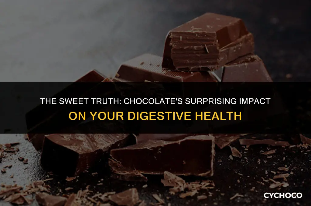 how does too much chocolate affect your bowels