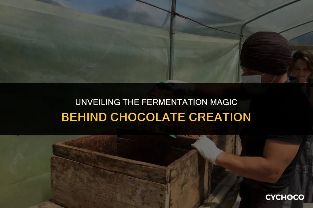 how fermentation is used in the production of chocolate