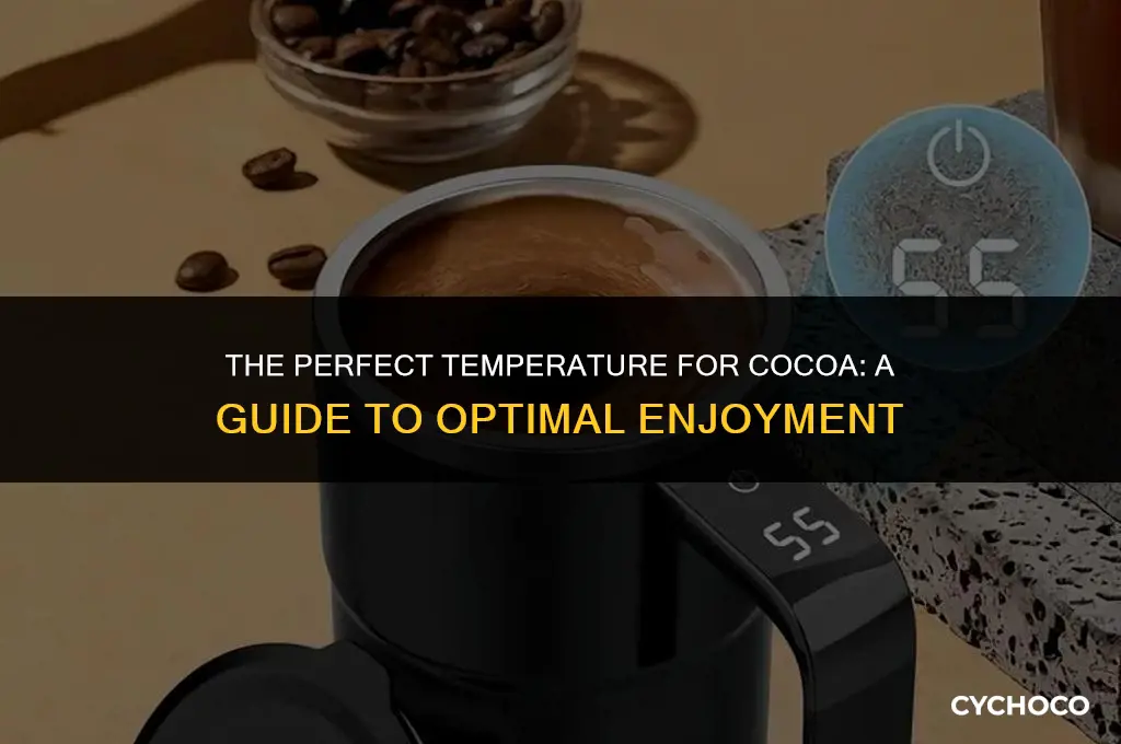 how hot should cocoa be