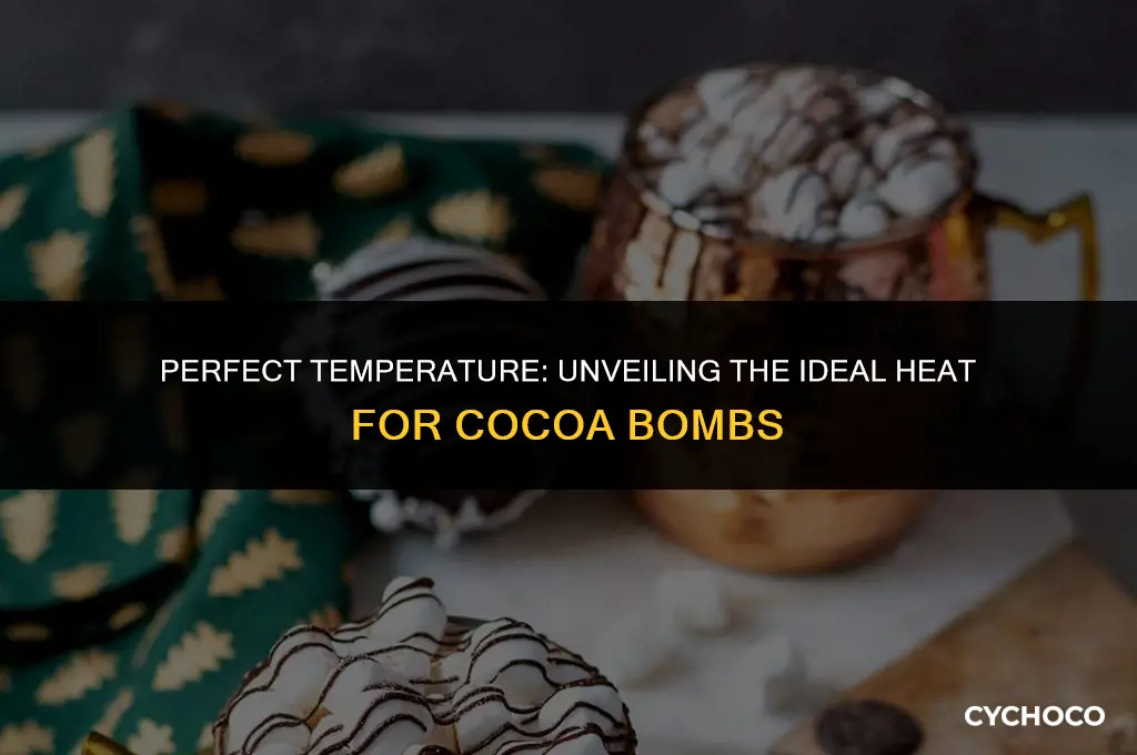 how hot should milk be for cocoa bomb