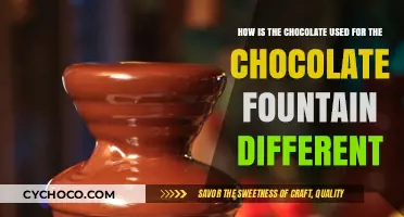 The Unique Chocolate Used in Chocolate Fountains: A Delicious Difference