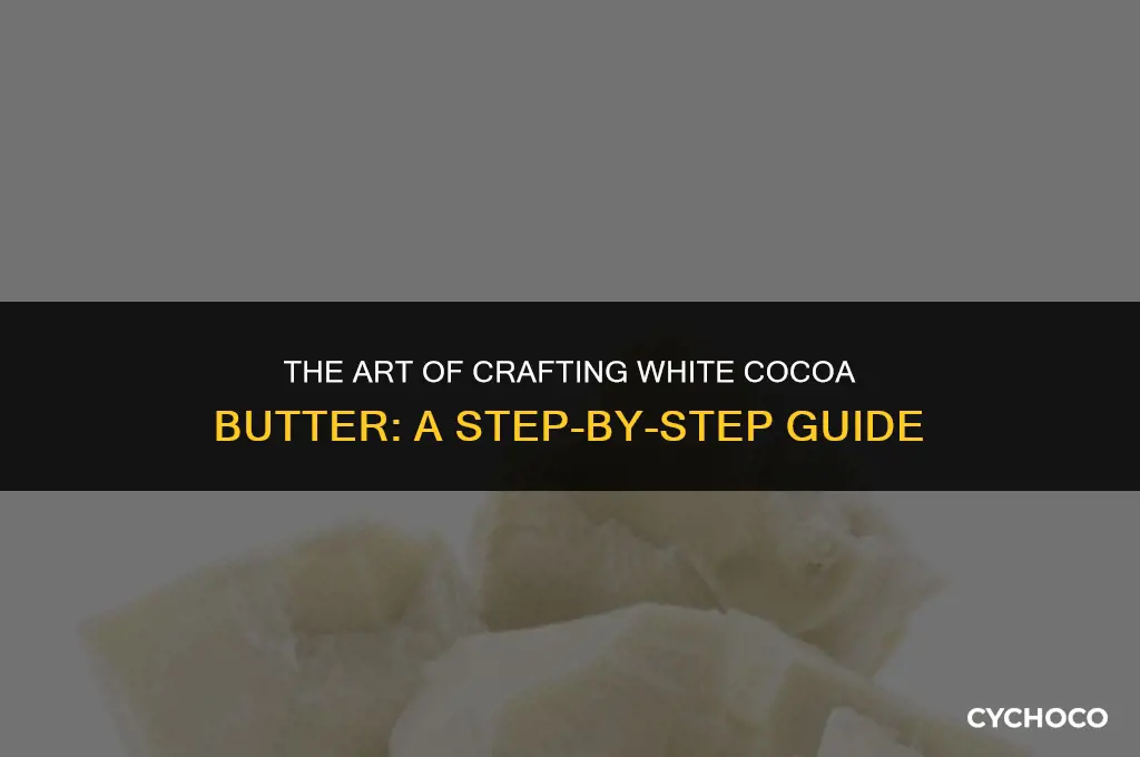 how is white cocoa butter made