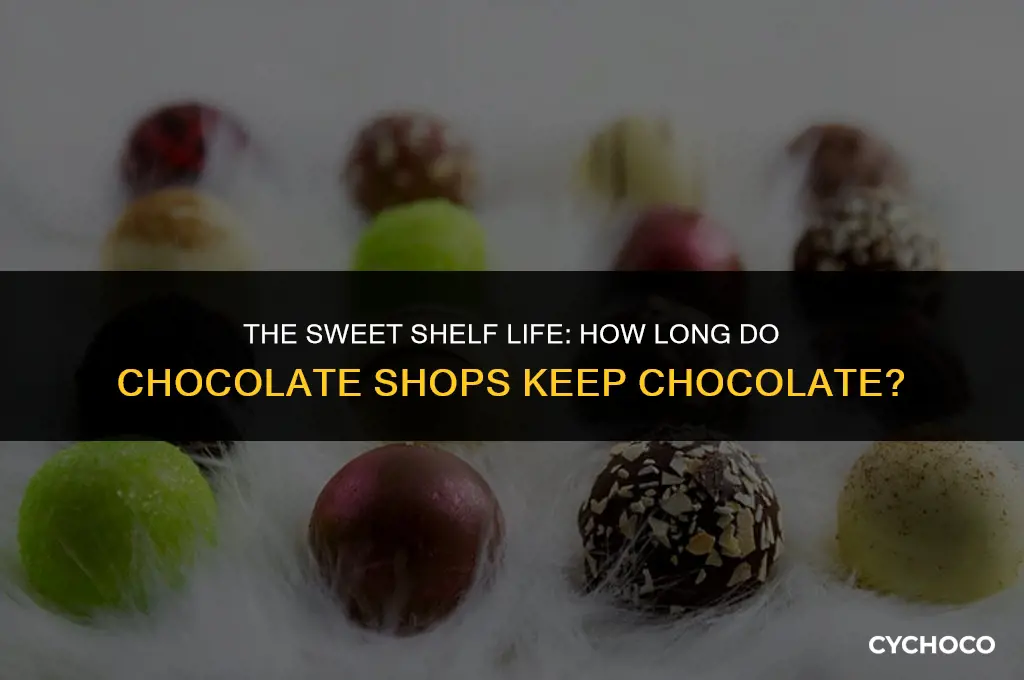 how long do chocolate shops keep chocolate