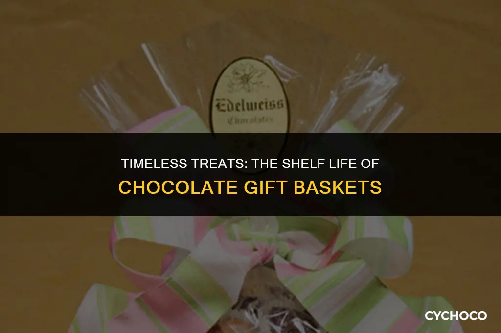 how long do gift baskets with chocolate last