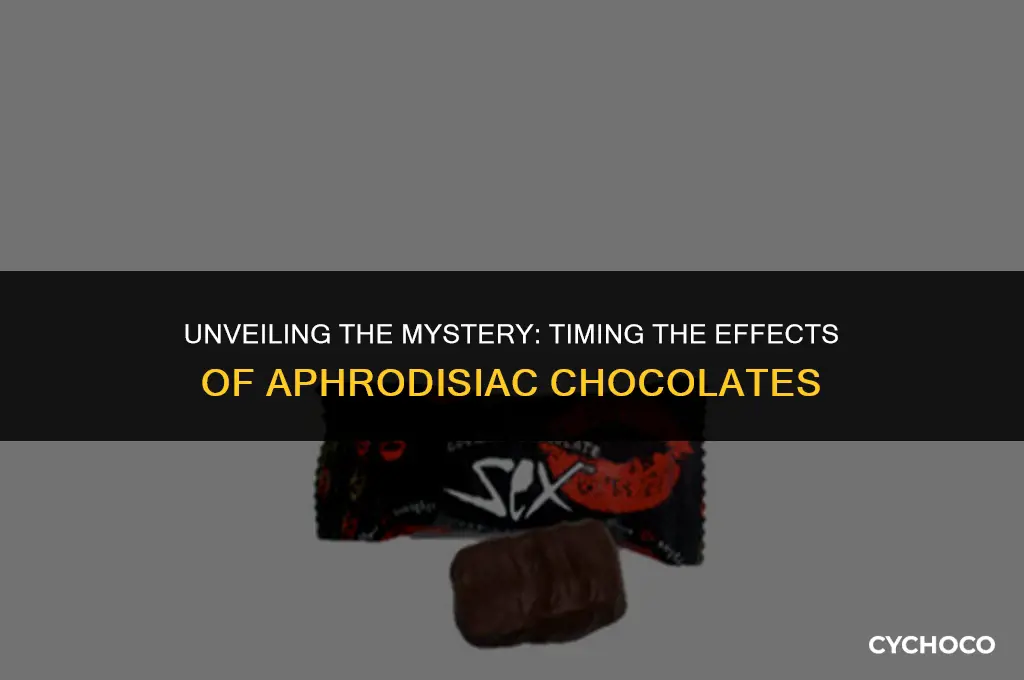 how long do sex chocolates take to kick in