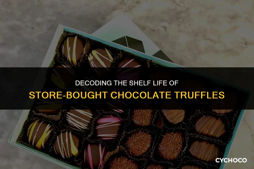 how long do store bought chocolate truffles last