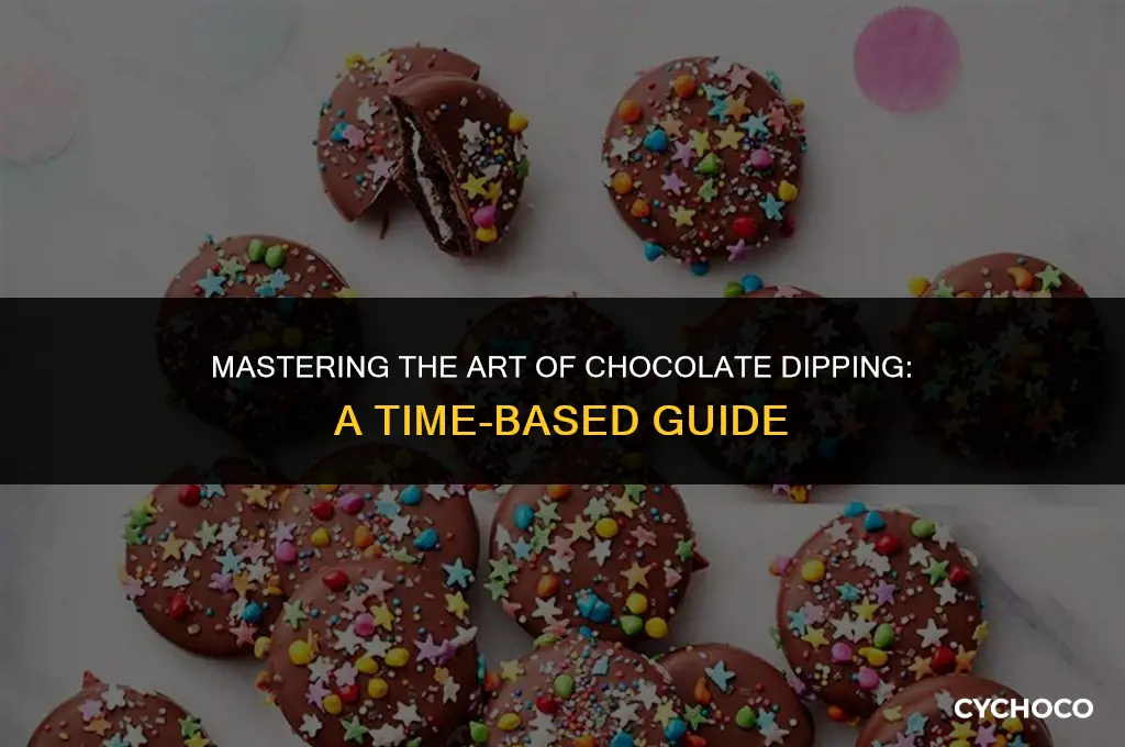 how long do u let dipped chocolate