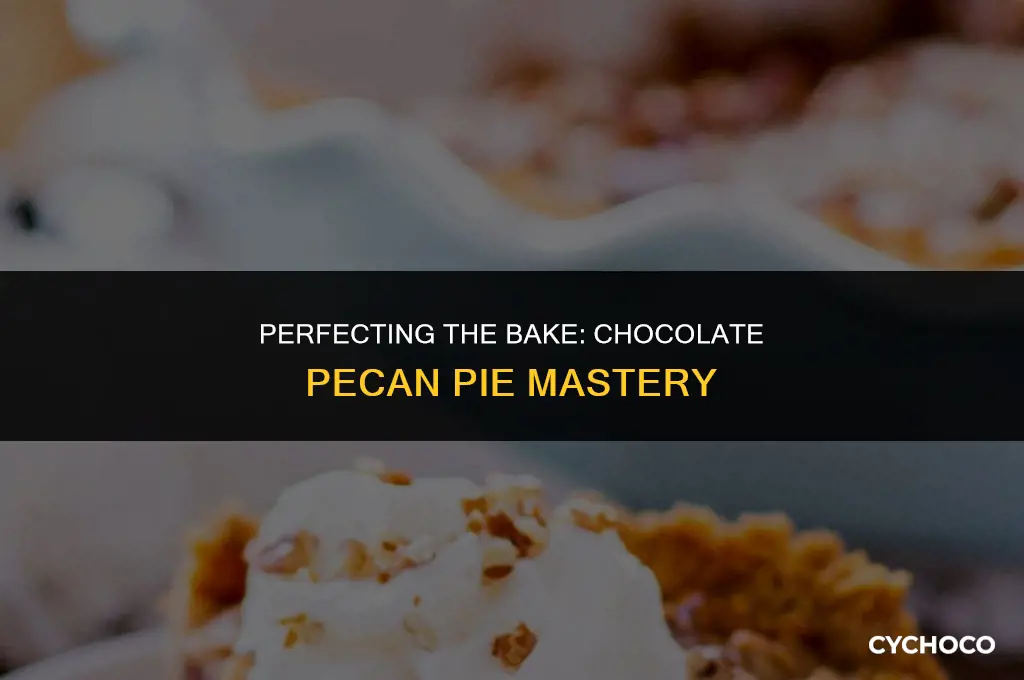 how long do you bake a chocolate pecan pie