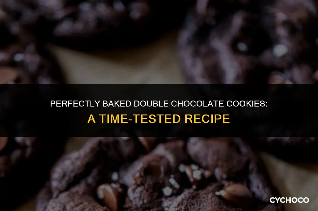 how long do you cook double chocolate cookies