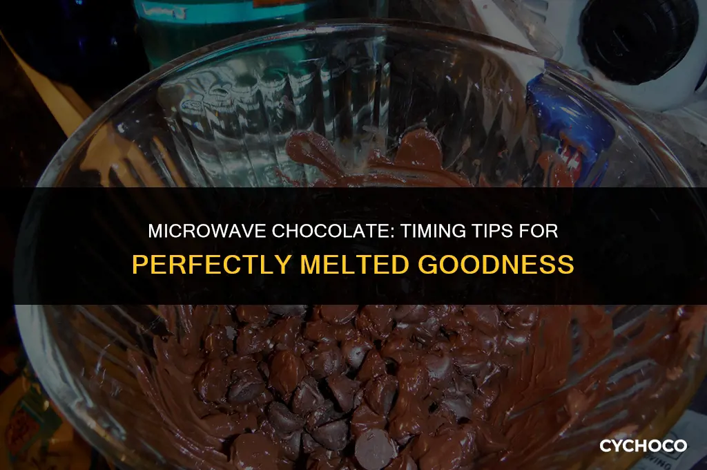 how long do you heat chocolate in the microwave