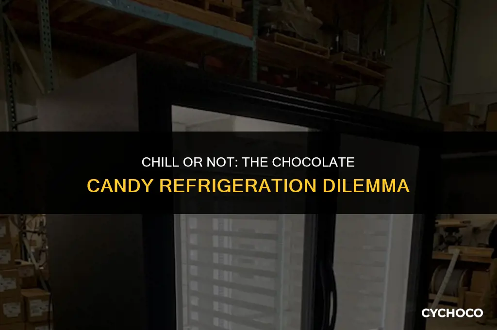 how long do you refrigerate chocolate for candy