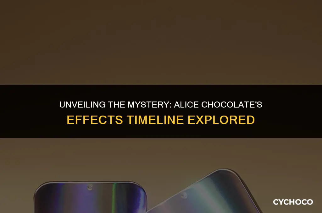 how long does alice chocolate take to kick in
