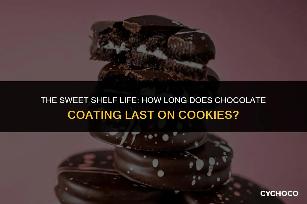how long does chocolate coating cookies