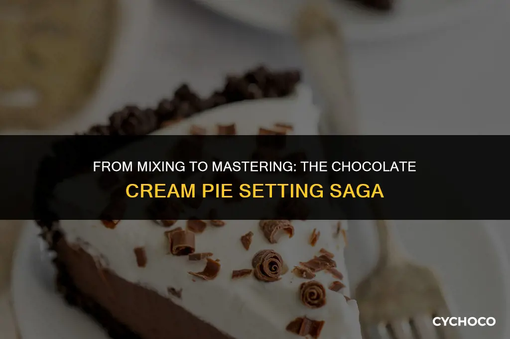 how long does chocolate cream pie take to set