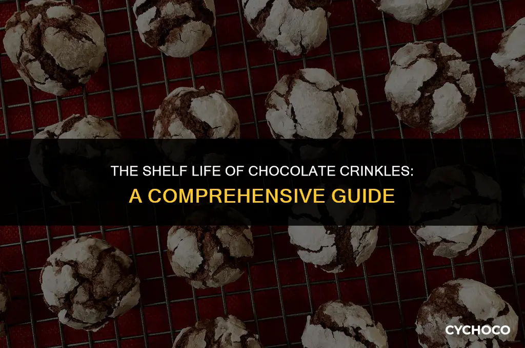 how long does chocolate crinkles last