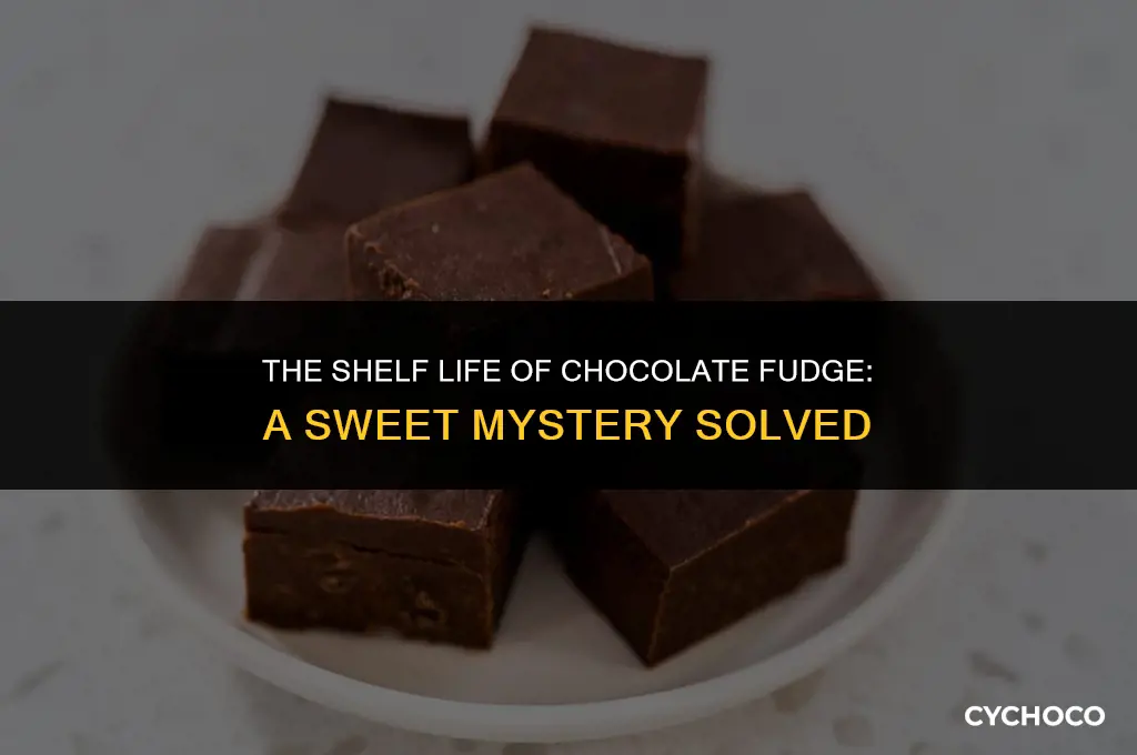 how long does chocolate fudge keep