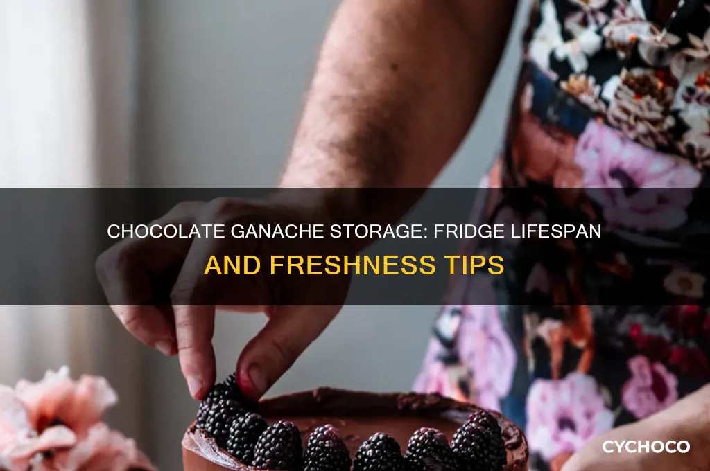 how long does chocolate ganache last in the fridge