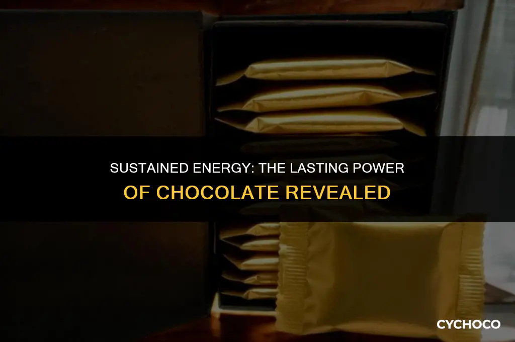 how long does chocolate give you energy for