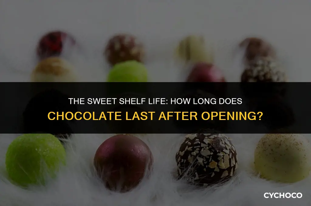 how long does chocolate last after opening