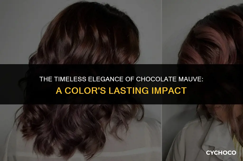 how long does chocolate mauve color last