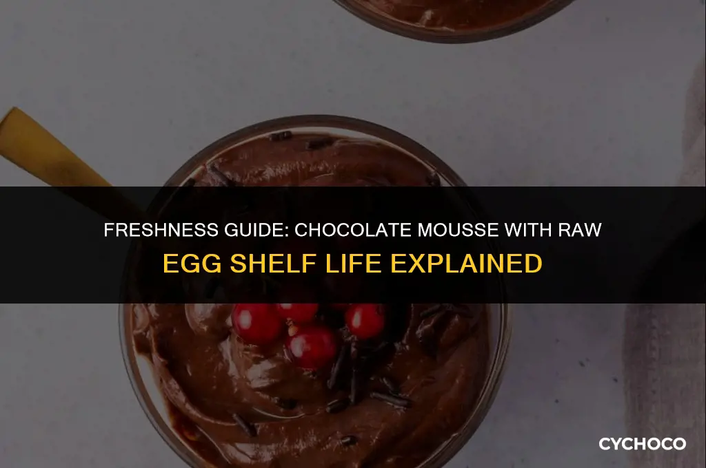 how long does chocolate mousse with raw egg last