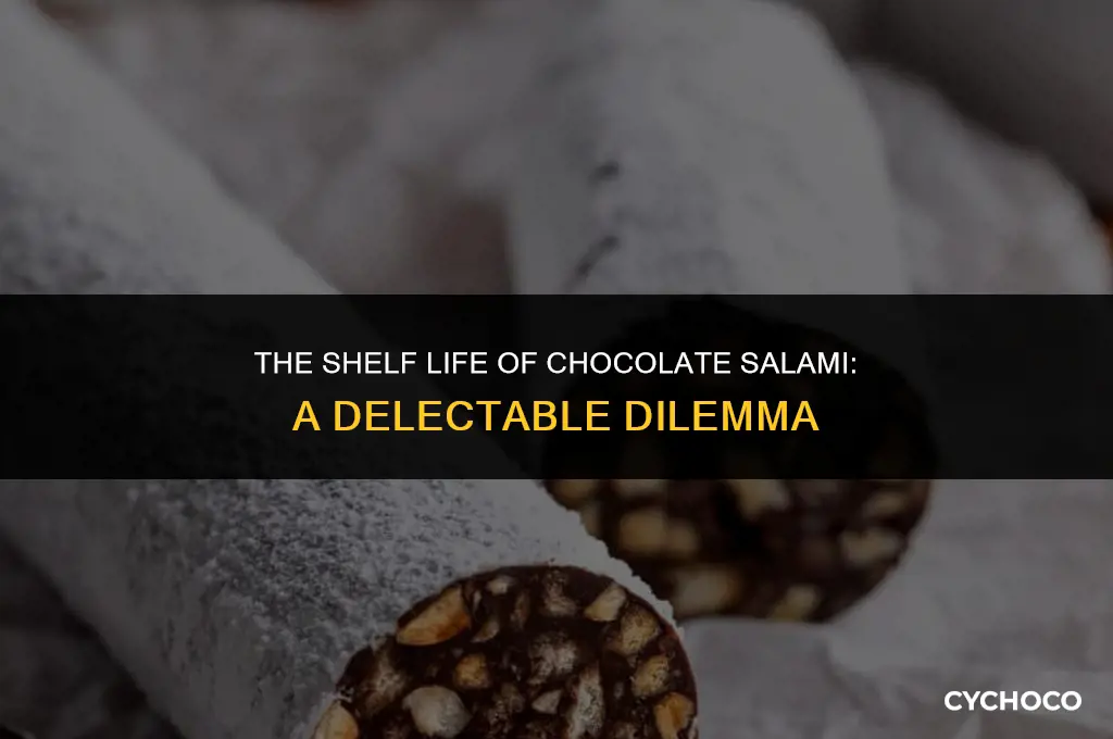 how long does chocolate salami keep