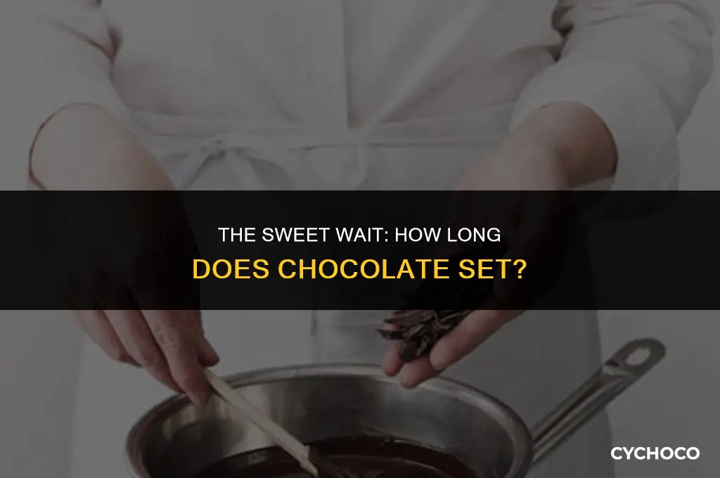 how long does chocolate set