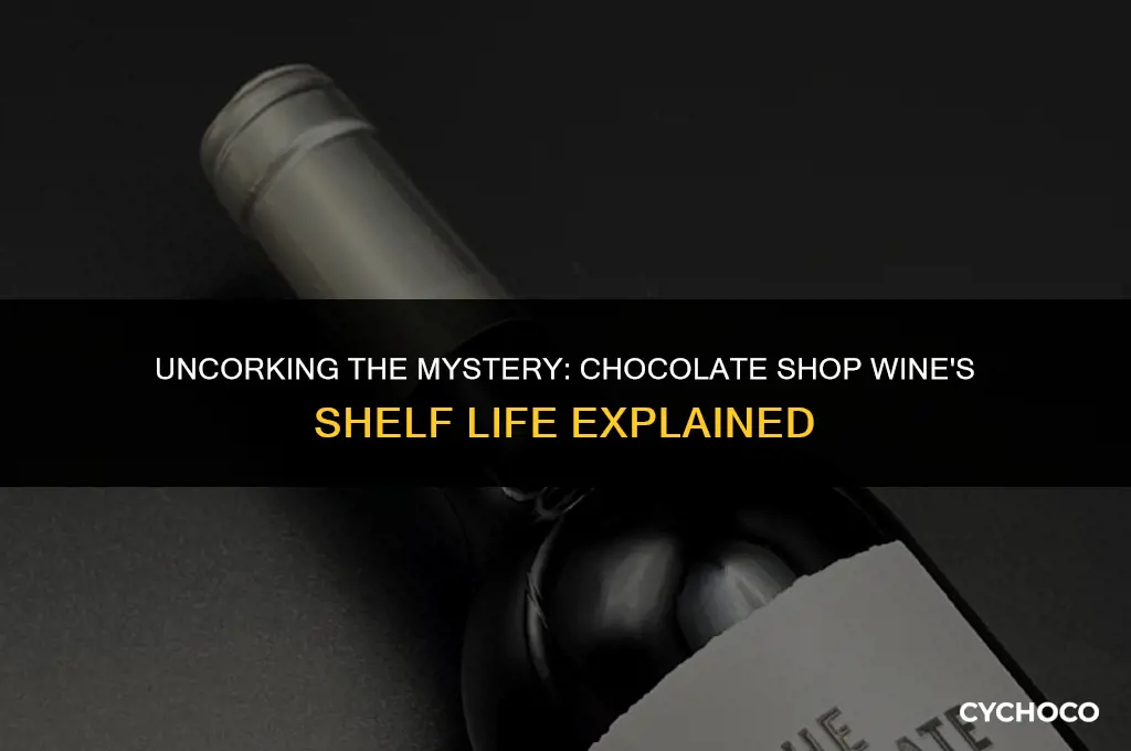 how long does chocolate shop wine last