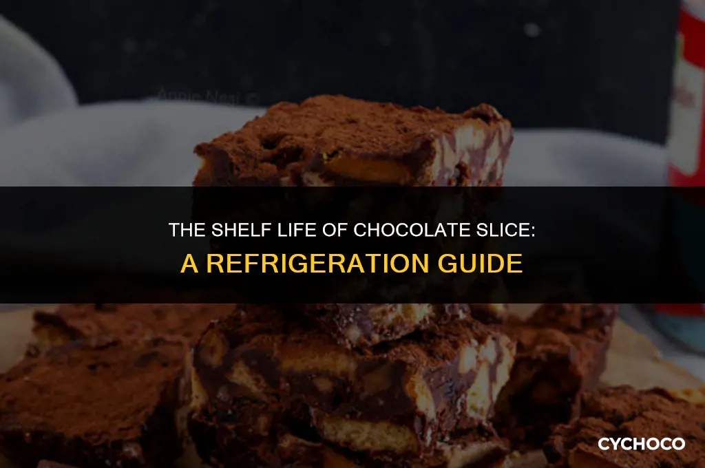 how long does chocolate slice last in the fridge
