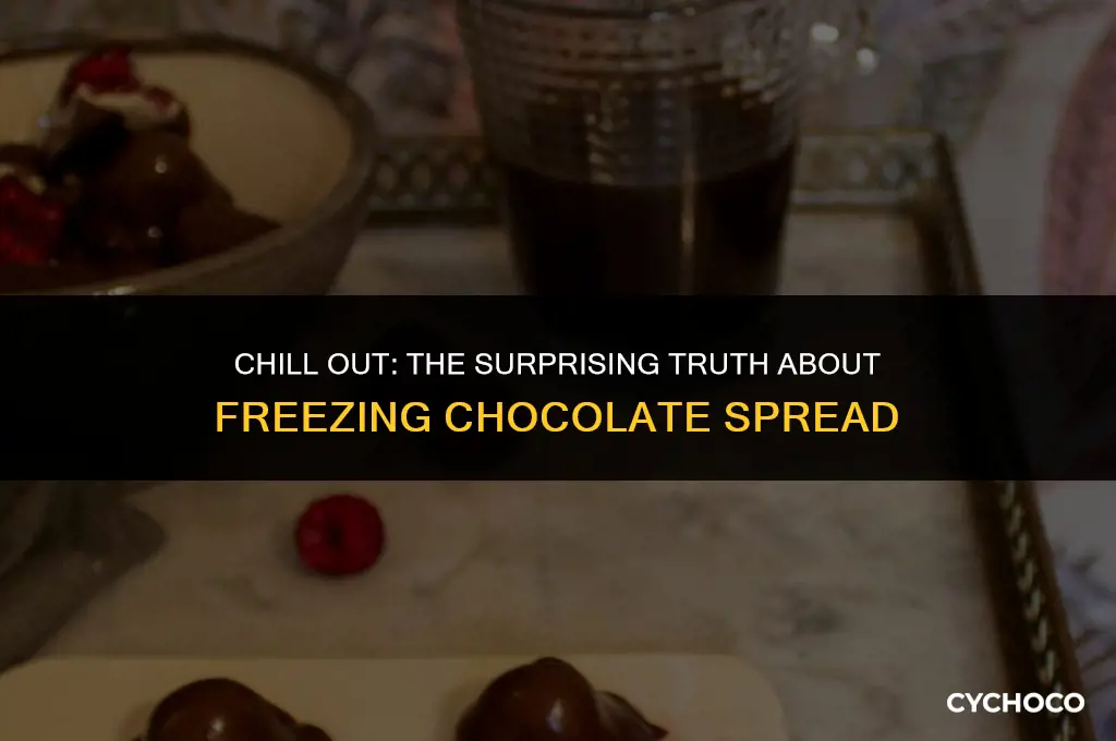 how long does chocolate spread take to freeze