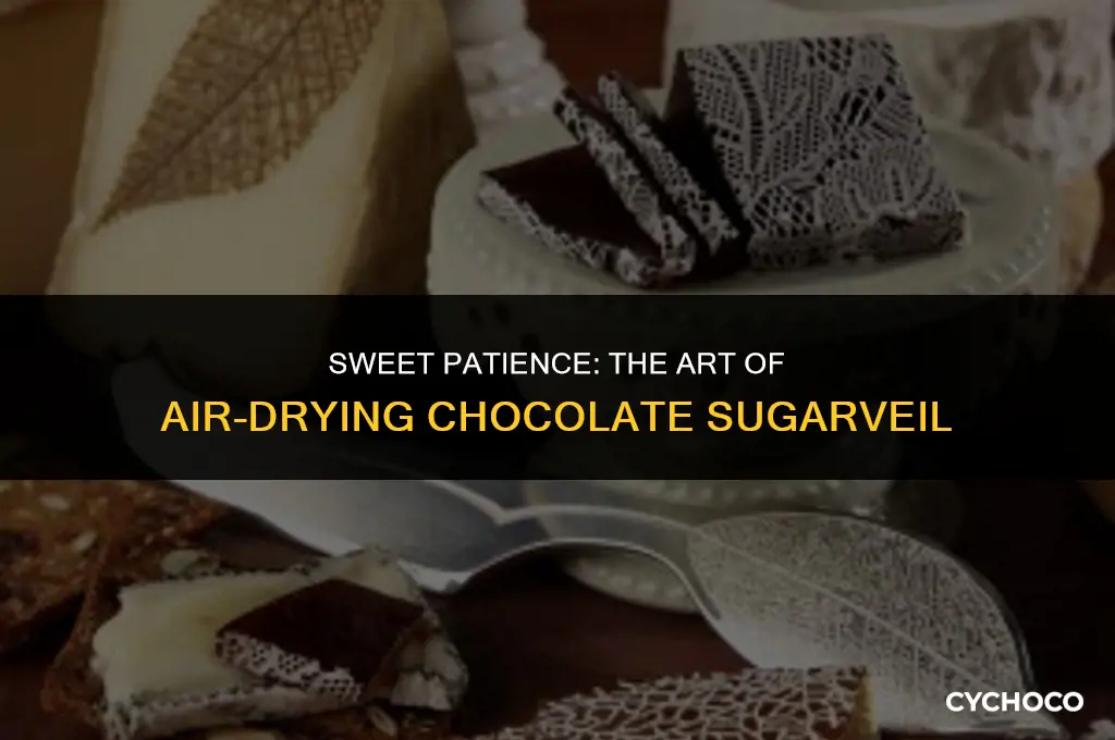 how long does chocolate sugarveil take to air dry