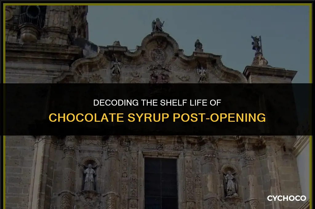 how long does chocolate syrup last after opening
