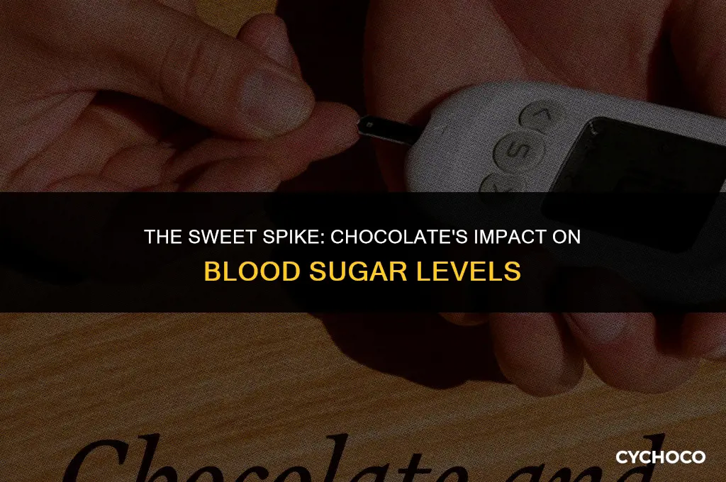 how long does chocolate take to raise blood sugar