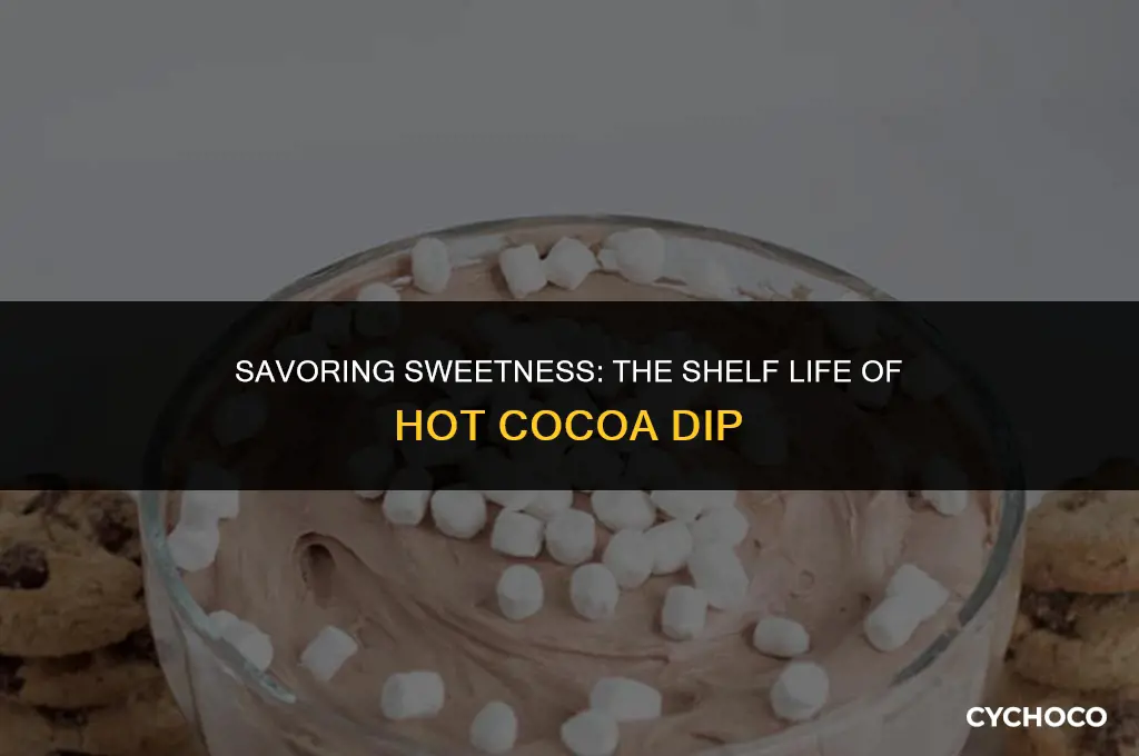how long does hot cocoa dip last