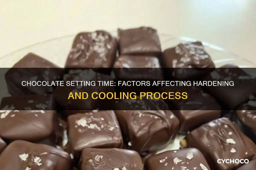 how long does it take chocolate to set