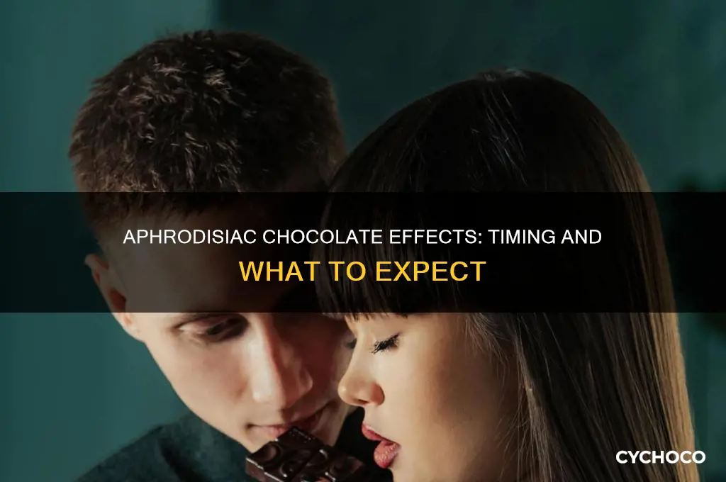 how long does it take for aphrodisiac chocolate to work