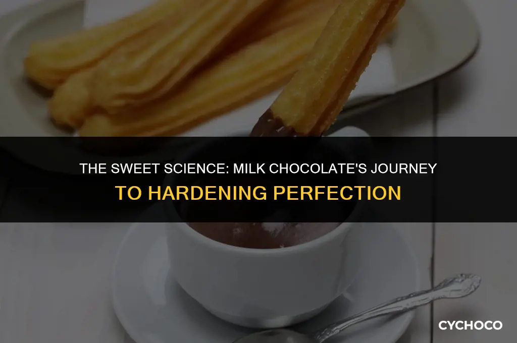how long does it take for milk chocolate to harden