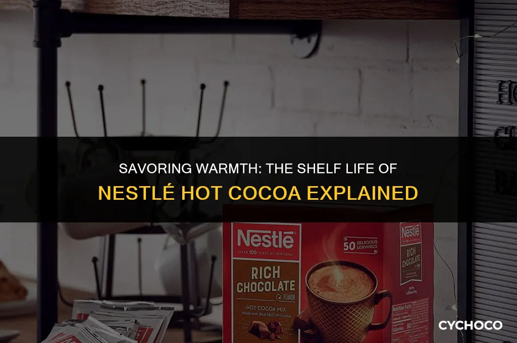 how long does nestle hot cocoa last
