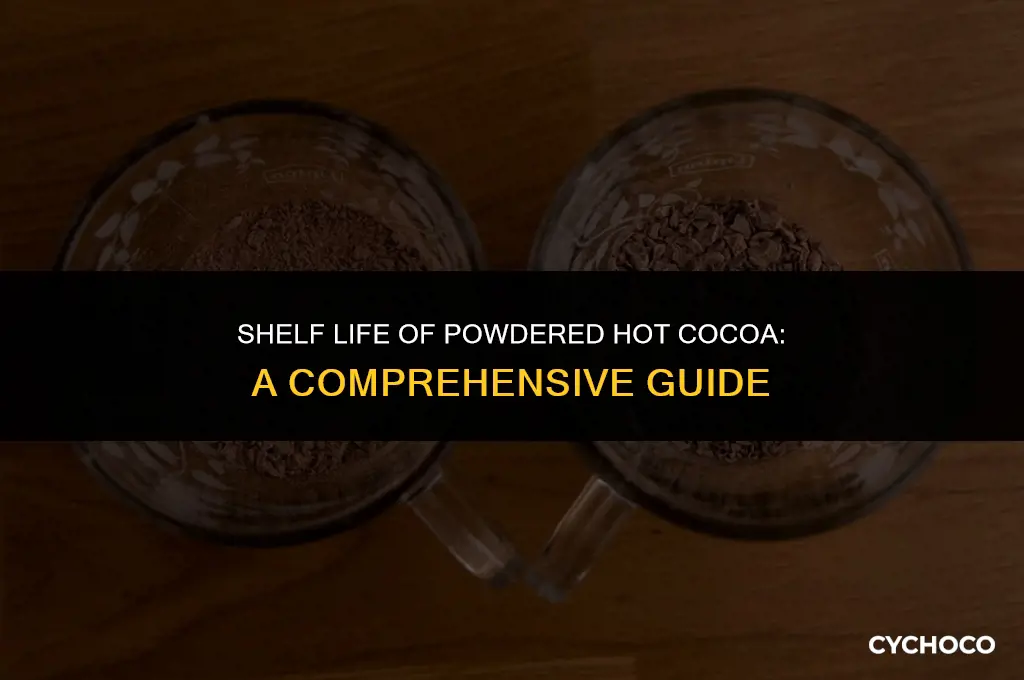 how long does powdered hot cocoa last