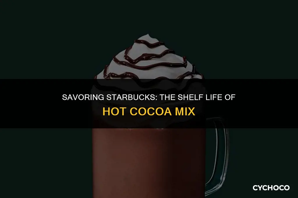 how long does starbucks hot cocoa mix last