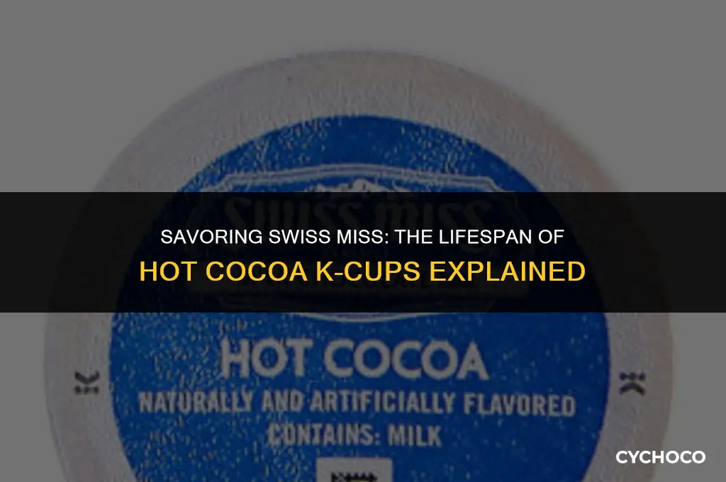 how long does swiss miss hot cocoa k-cups last
