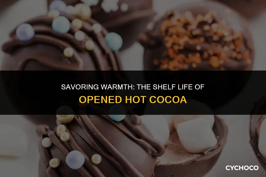 how long is hot cocoa good opened