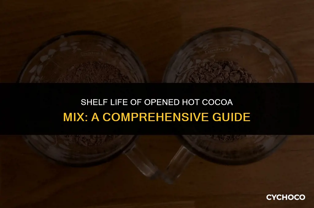 how long is hot cocoa mix good for opened can
