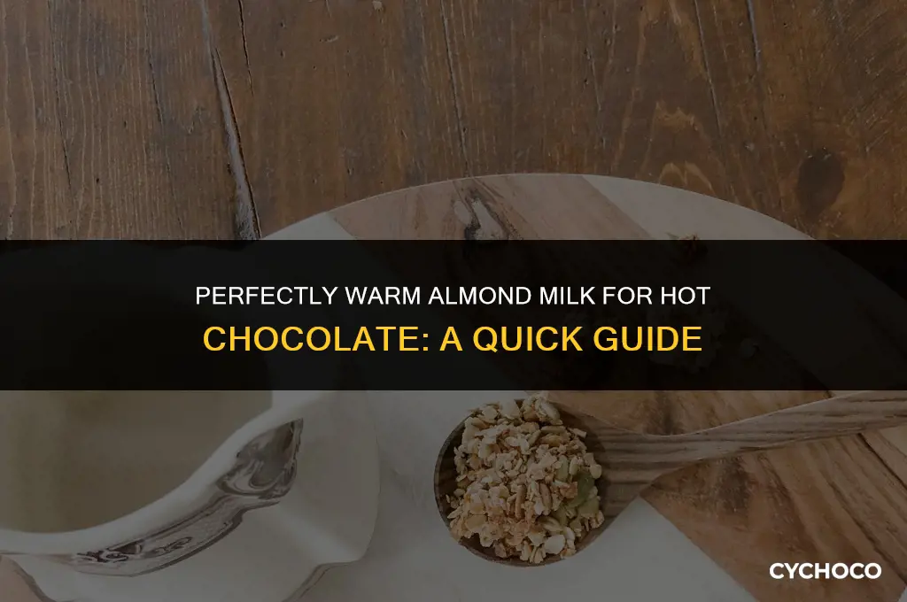 how long to microwave almond milk for hot chocolate