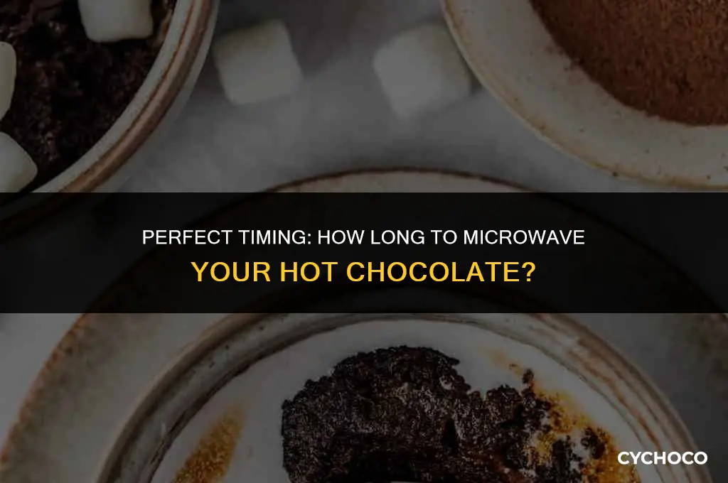 how long to put hot chocolate in microwave