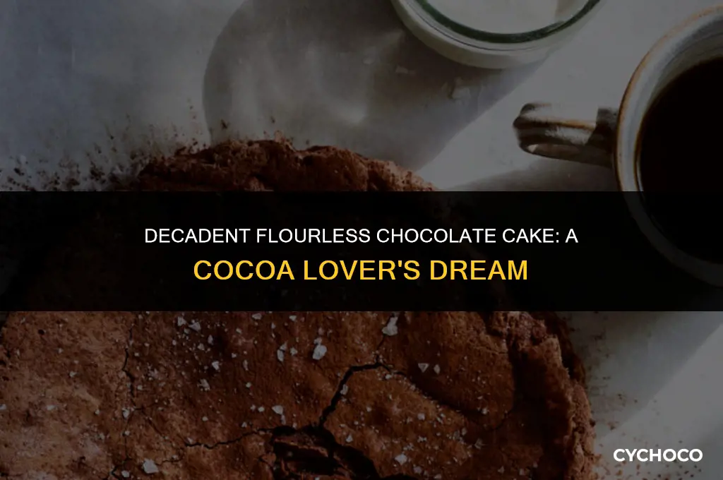 how manu cups of cocoa in a flourless chocolate cake