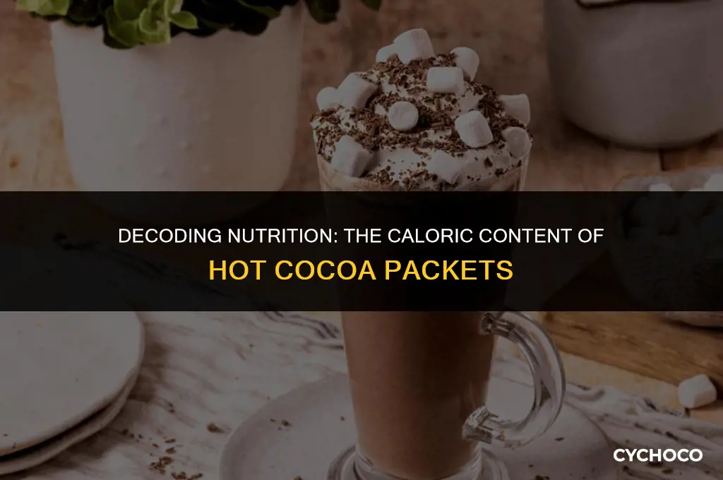 how many calories are in a hot cocoa packet