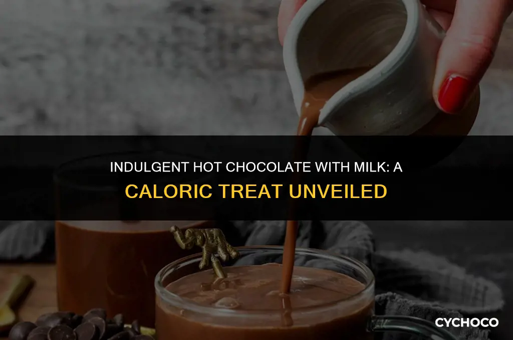 how many calories in a hot chocolate with milk