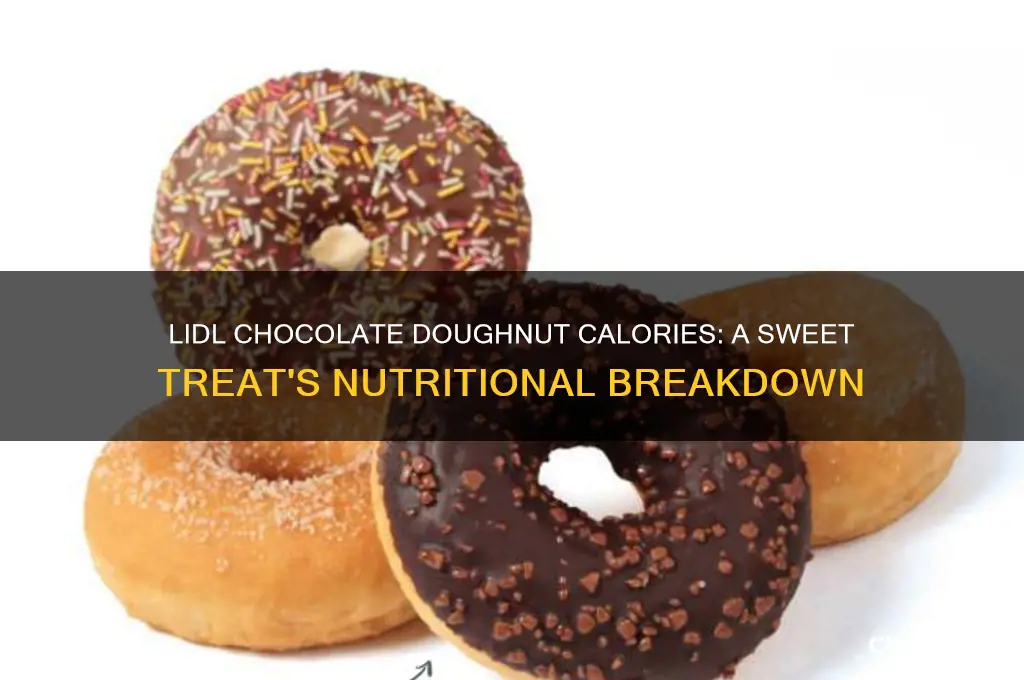how many calories in a lidl chocolate doughnut