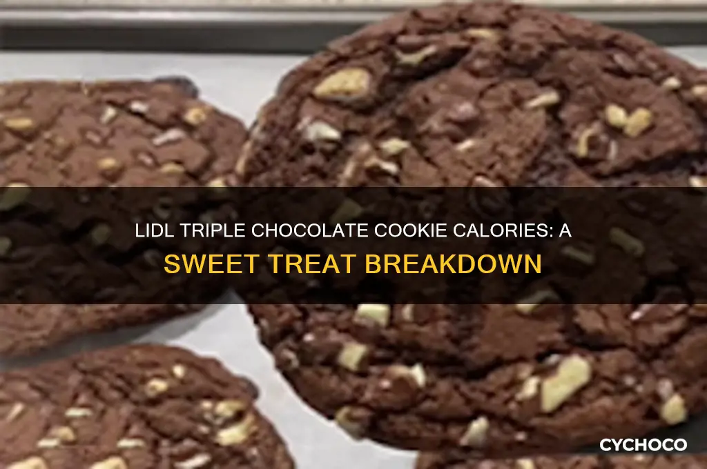 how many calories in a lidl triple chocolate cookie